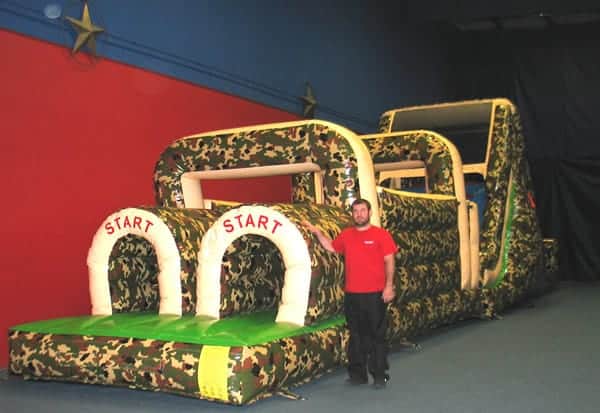 camo obstacle course rental