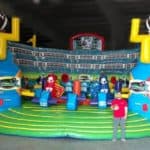 inflatable football themed party rentals
