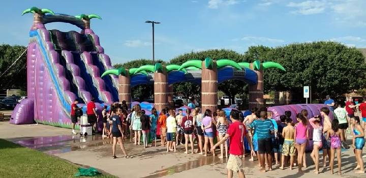 Purple Crush Giant Waterslide Rental for Birthday Party