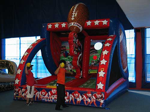 football themed inflatable game