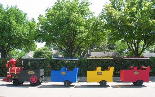 best trackless train in Texas